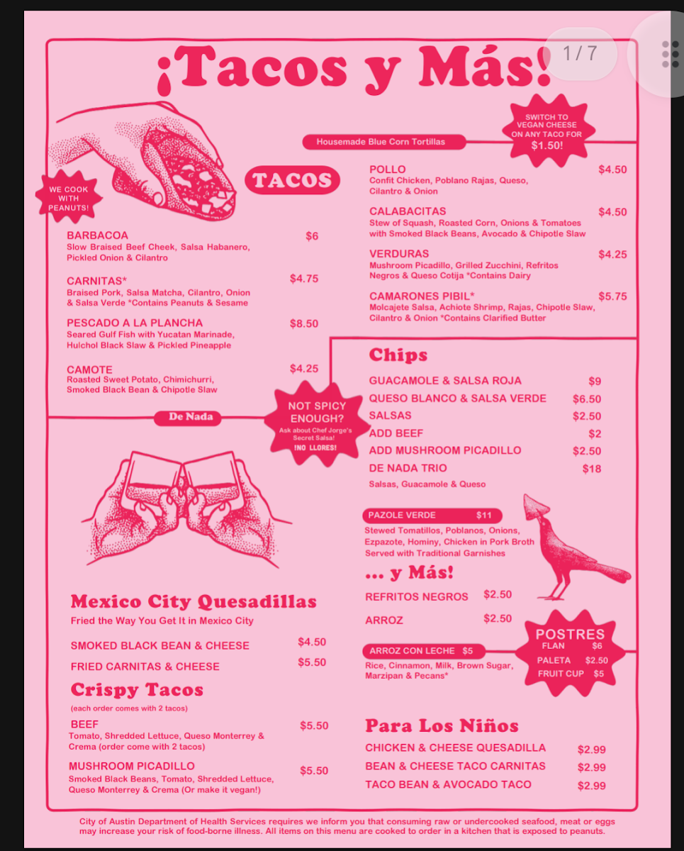 De Nada Cantina Menu - Image 5