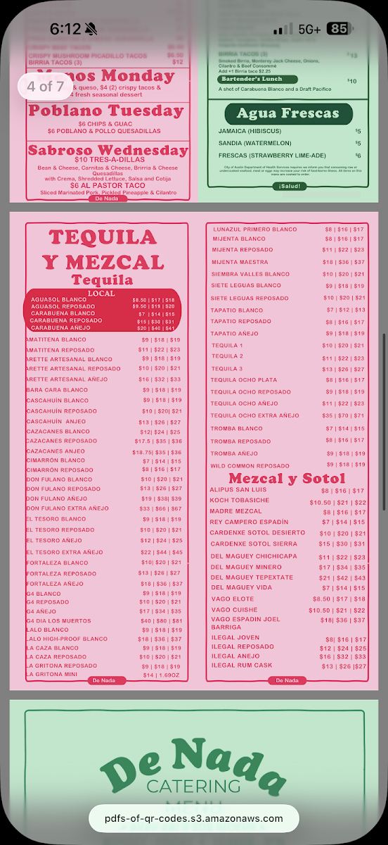 De Nada Cantina Menu - Image 6